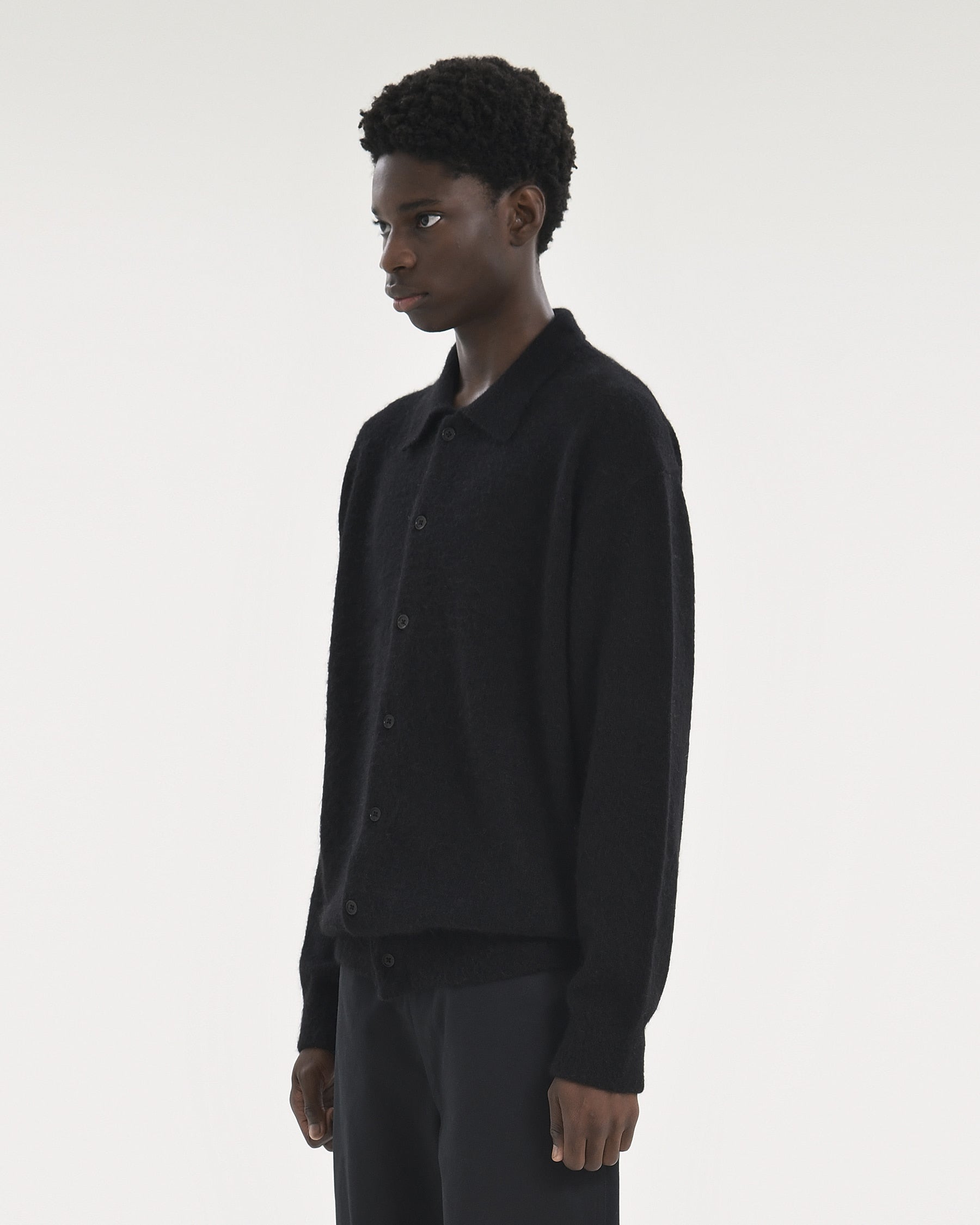 Brownyard - Alpaca Collar Cardigan (Black) product image 3 | TRAB K-Fashion Australia