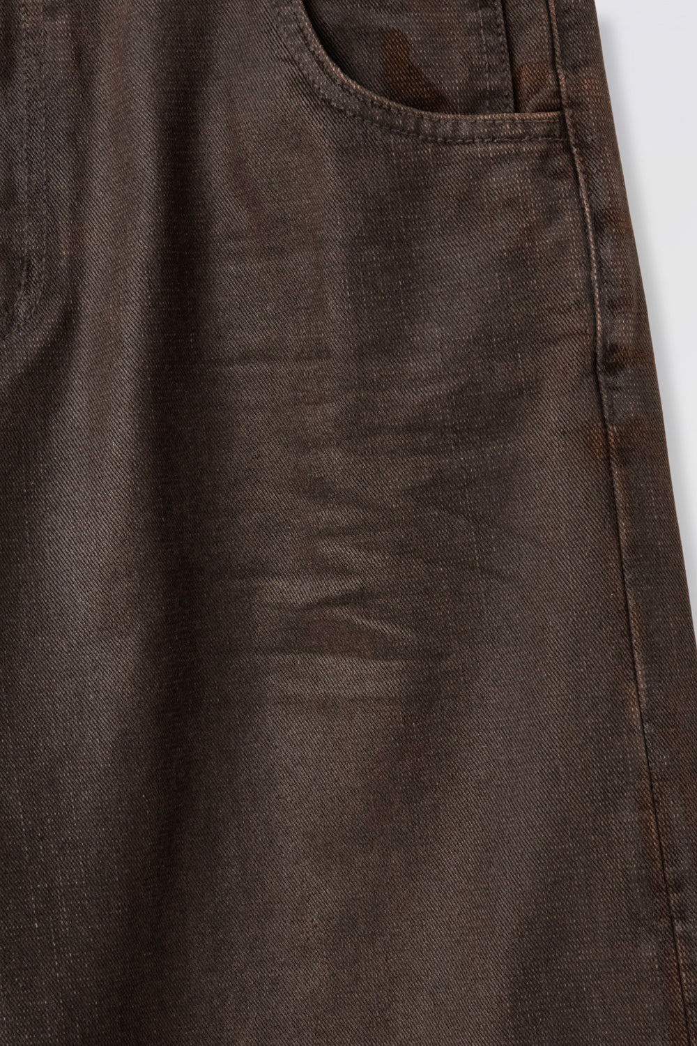 Hatchingroom - VTG Waxed Jeans (Dark Brown) product image 6 | TRAB K-Fashion Australia