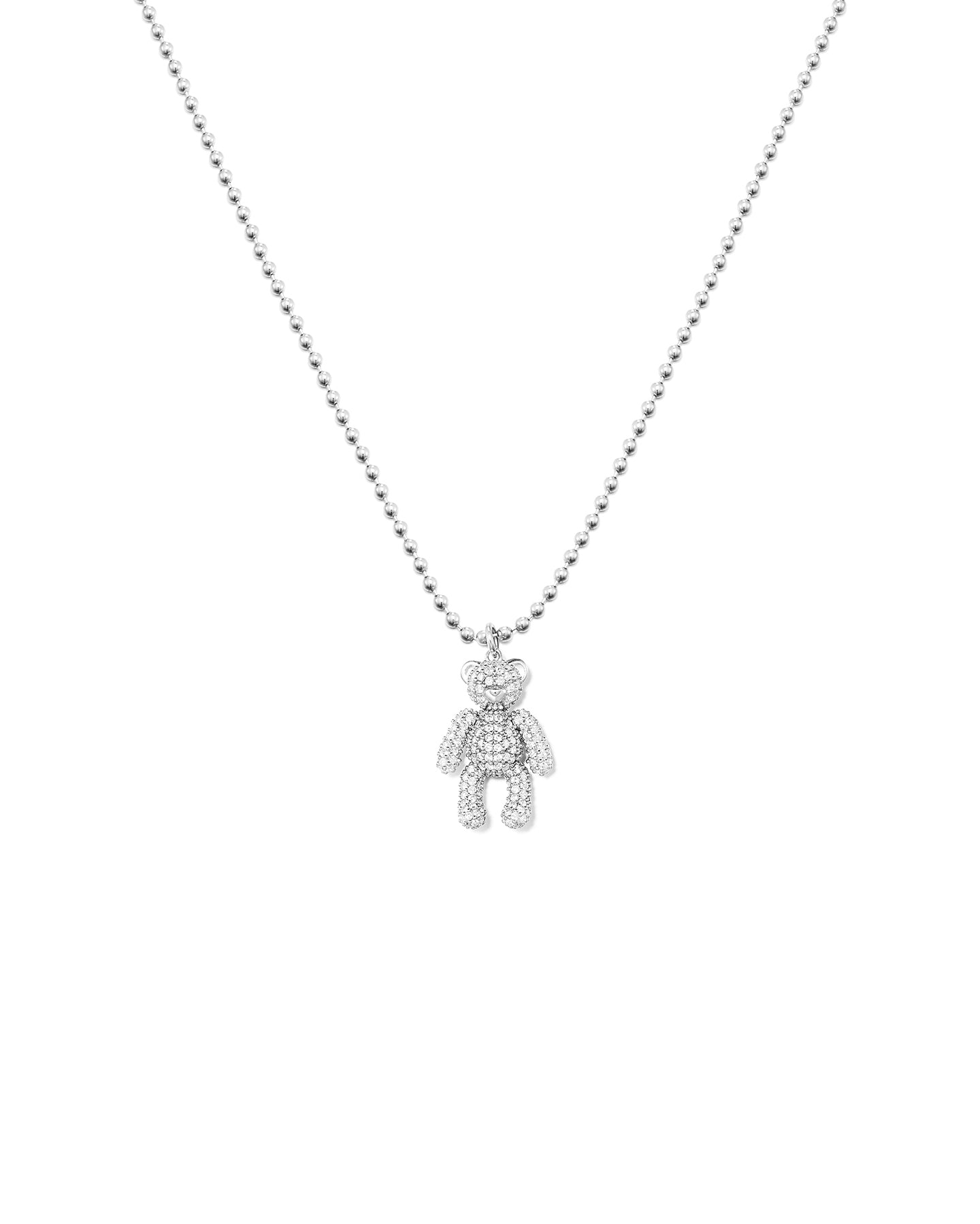 Numbering - Pave Teddy Bear Necklace #5842 product image 7 | TRAB K-Fashion Australia