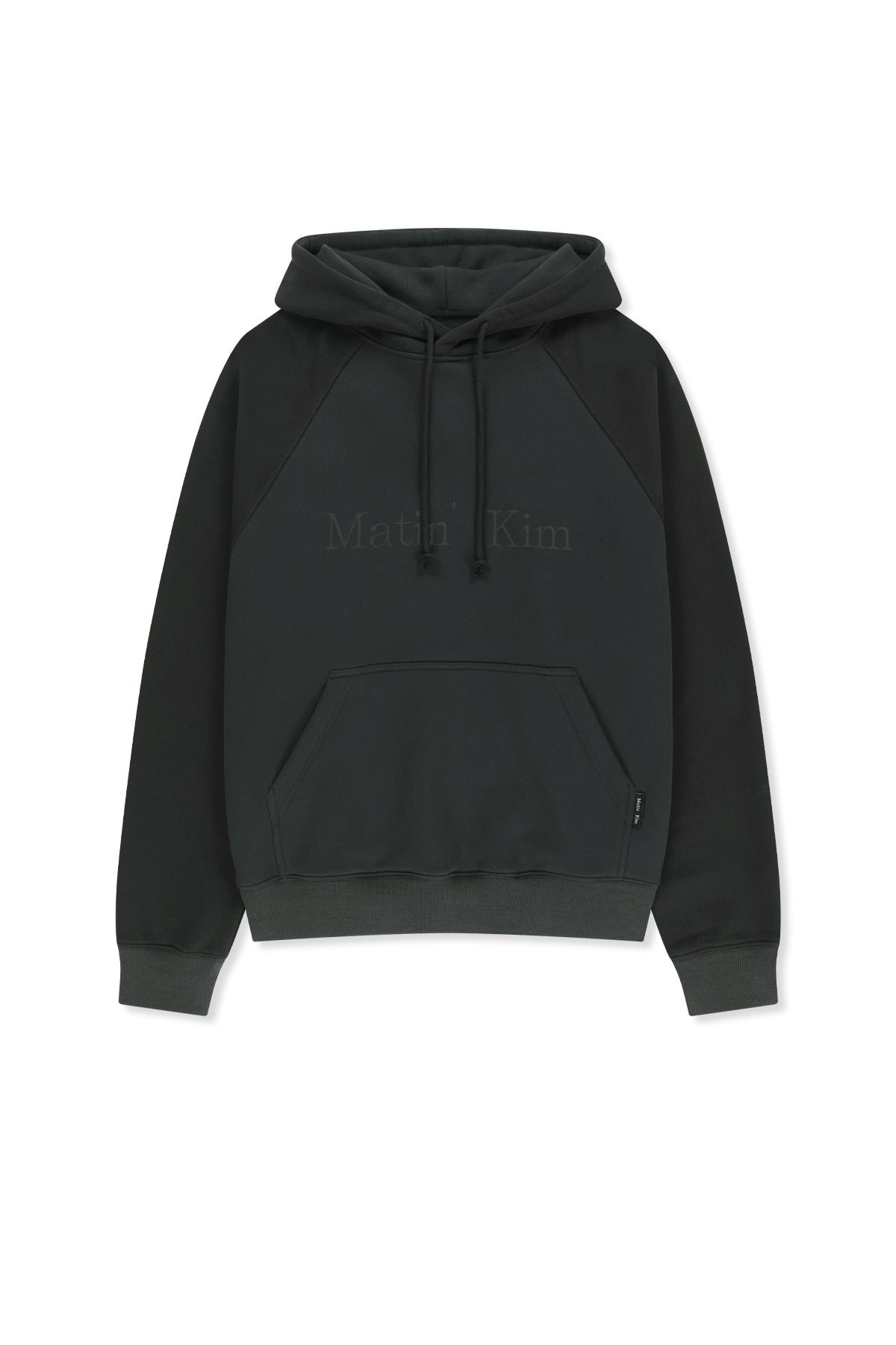 Matin Kim - Color Block Logo Hoody Top (Black) product image 1 | TRAB K-Fashion Australia