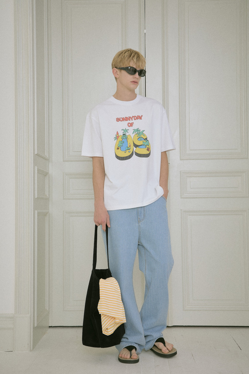 STU - Us Printing T-Shirt (White) product image 12 | TRAB K-Fashion Australia