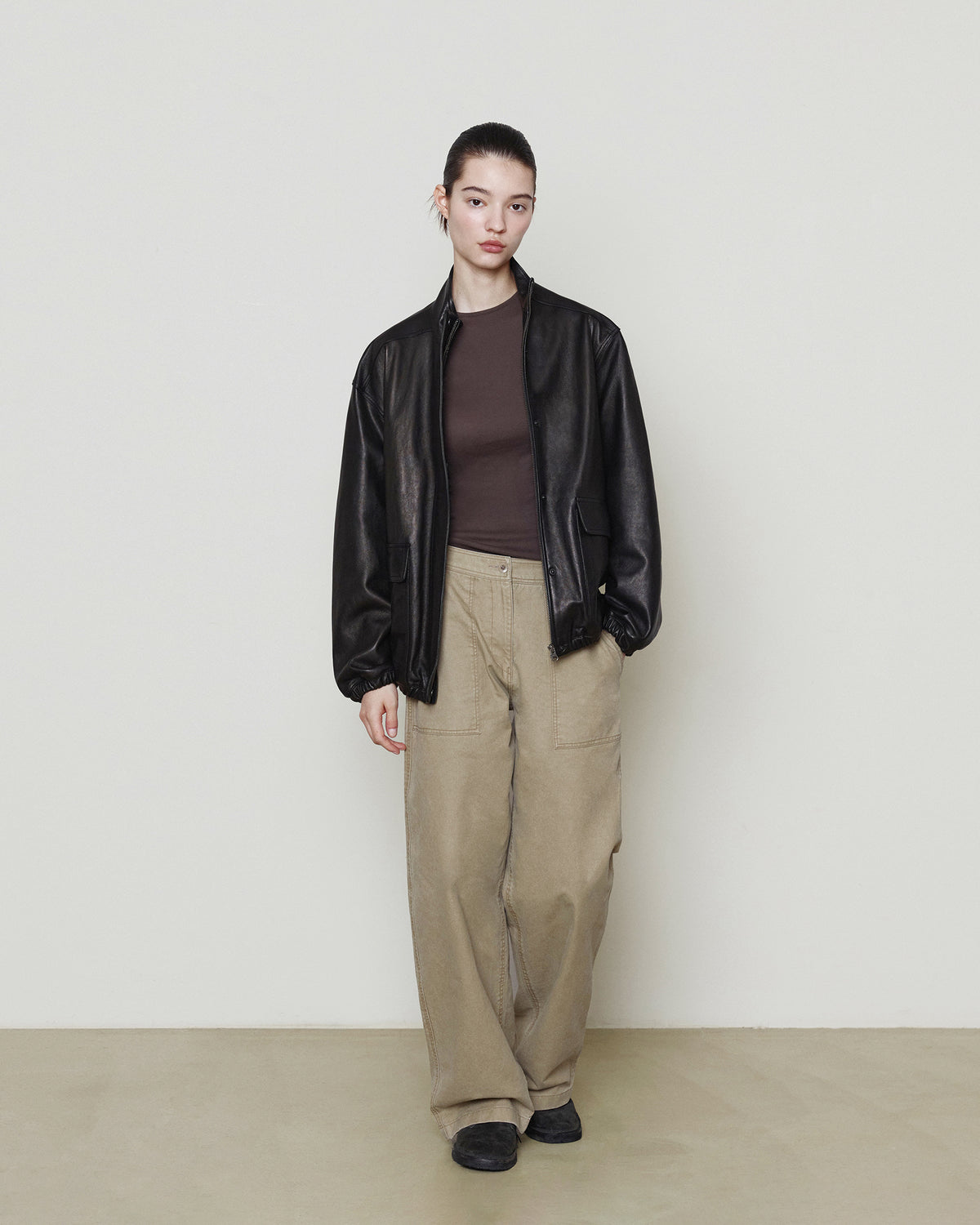 Brownyard - Wide Fatigue Pants (Washed Beige) product image 3 | TRAB K-Fashion Australia