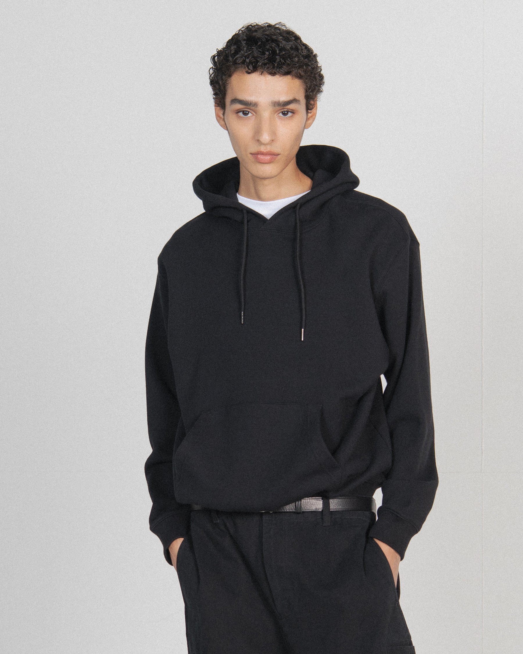 Brownyard - Soft Sweat Hoodie (Black) product image 3 | TRAB K-Fashion Australia