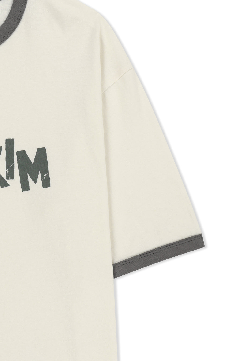 Matin Kim - Matin Logo Ringer Top (Cream) product image 5 | TRAB K-Fashion Australia