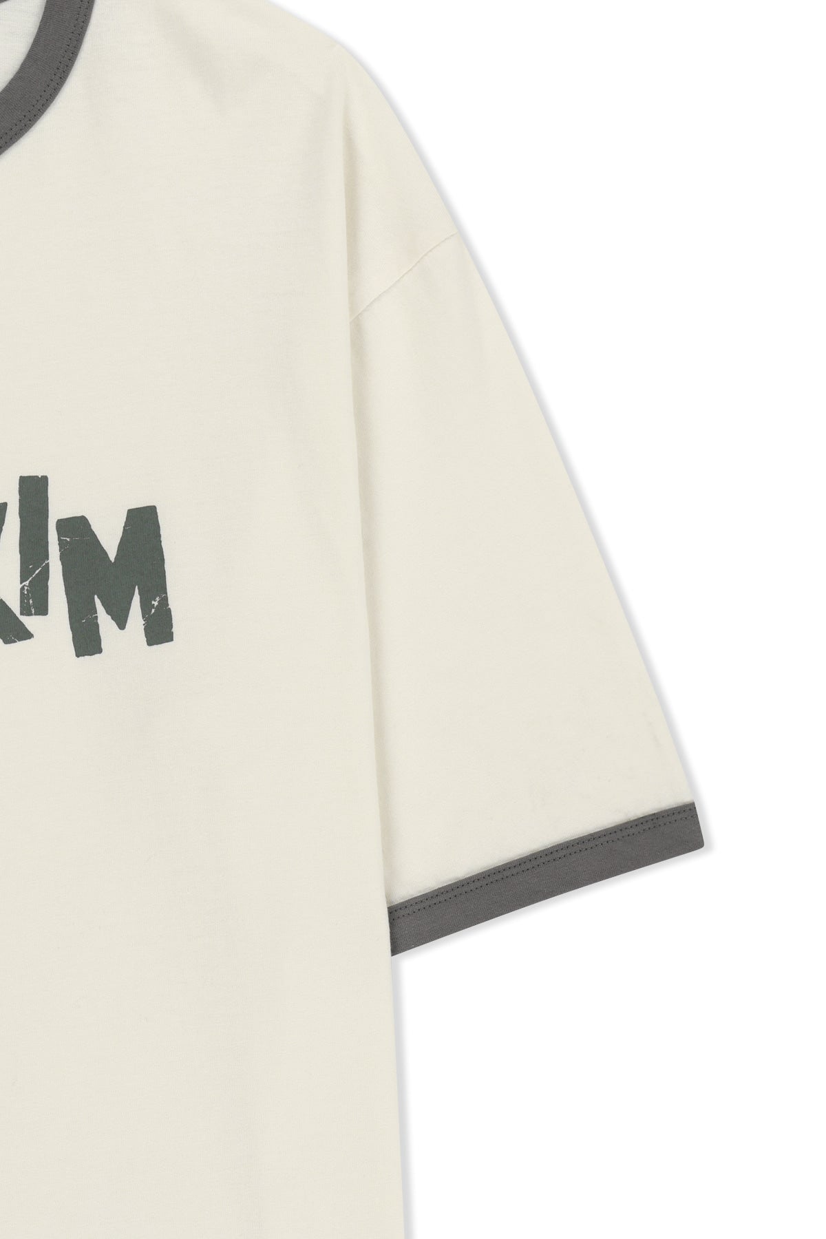 Matin Kim - Matin Logo Ringer Top (Cream) product image 5 | TRAB K-Fashion Australia