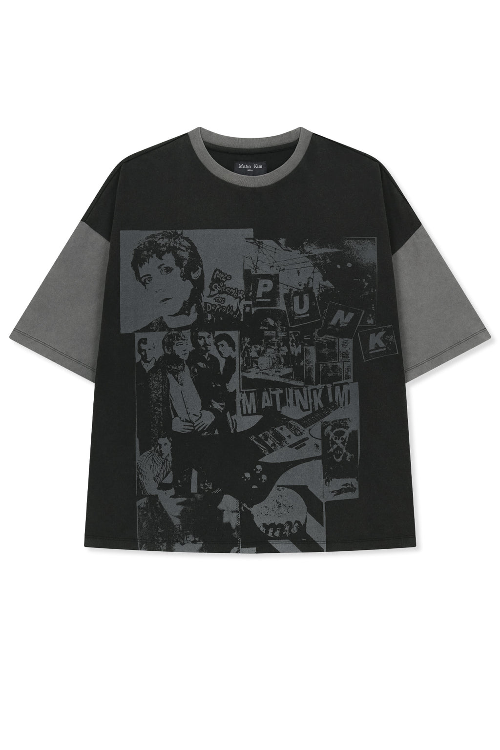 Matin Kim - Matin Punk Graffiti Top (Black) product image 1 | TRAB K-Fashion Australia