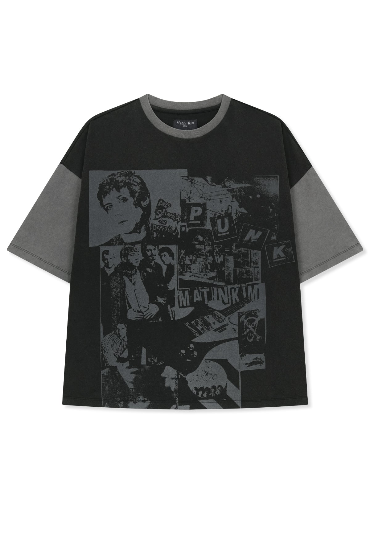 Matin Kim - Matin Punk Graffiti Top (Black) product image 1 | TRAB K-Fashion Australia
