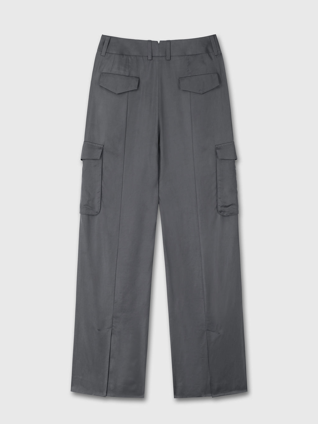 Tonywack - Loose-Fit Satin Cargo Pants (Carbon Grey) product image 7 | TRAB K-Fashion Australia