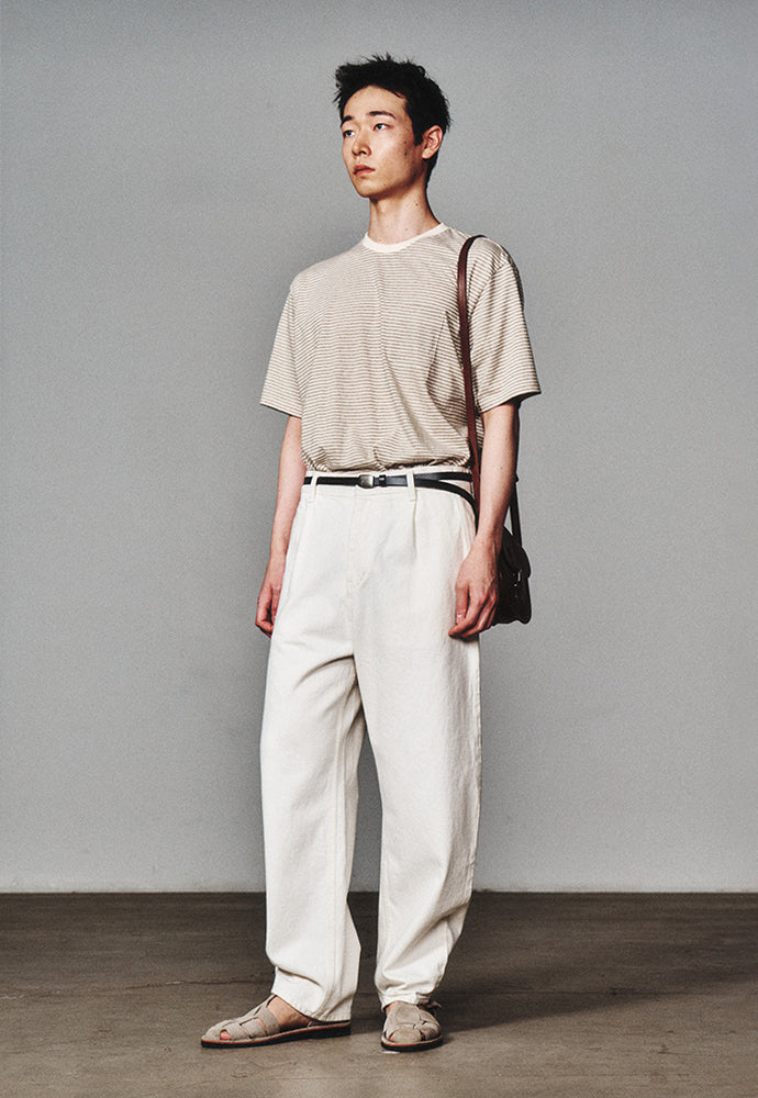 Art if acts - Washed Stripe Pocket S/S Tee (Dove) product image 3 | TRAB K-Fashion Australia