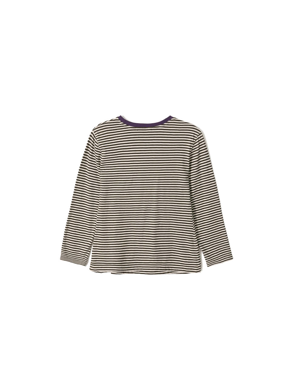 Kijun - Stripe Mid Sleeve Tee (Khaki) product image 7 | TRAB K-Fashion Australia