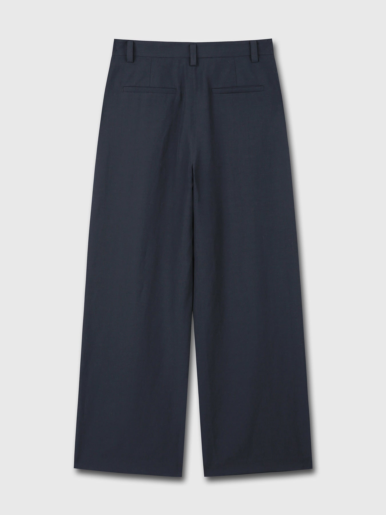 Tonywack - Linen Two Pleats Wide Pants (Navy) product image 7 | TRAB K-Fashion Australia