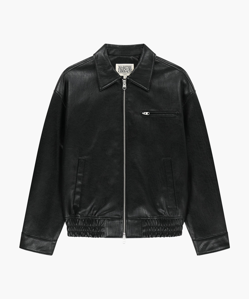 Marithe & Francois Girbaud - Faux Leather Collar Jacket (Black) product image 6 | TRAB K-Fashion Australia
