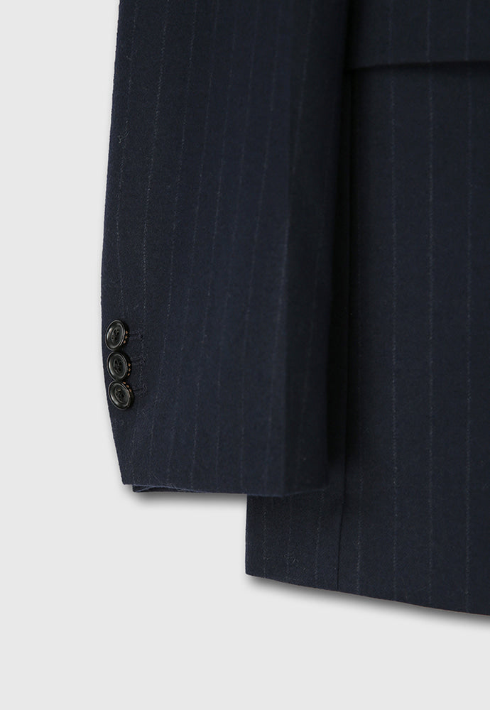 Tonywack - Virgin Wool Oversized Blazer (D.Navy Pinstripe) product image 14 | TRAB K-Fashion Australia