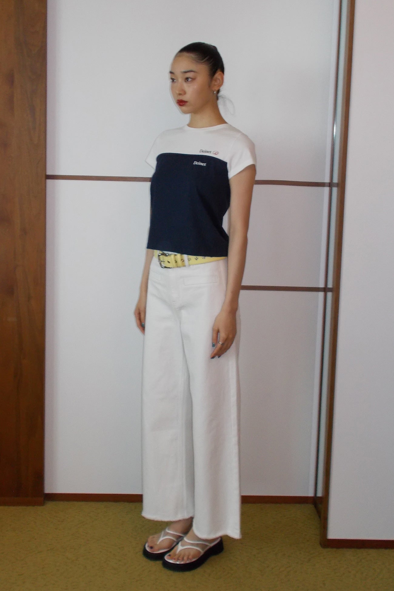 Deinet - Wide Denim Pants (White) product image 6 | TRAB K-Fashion Australia