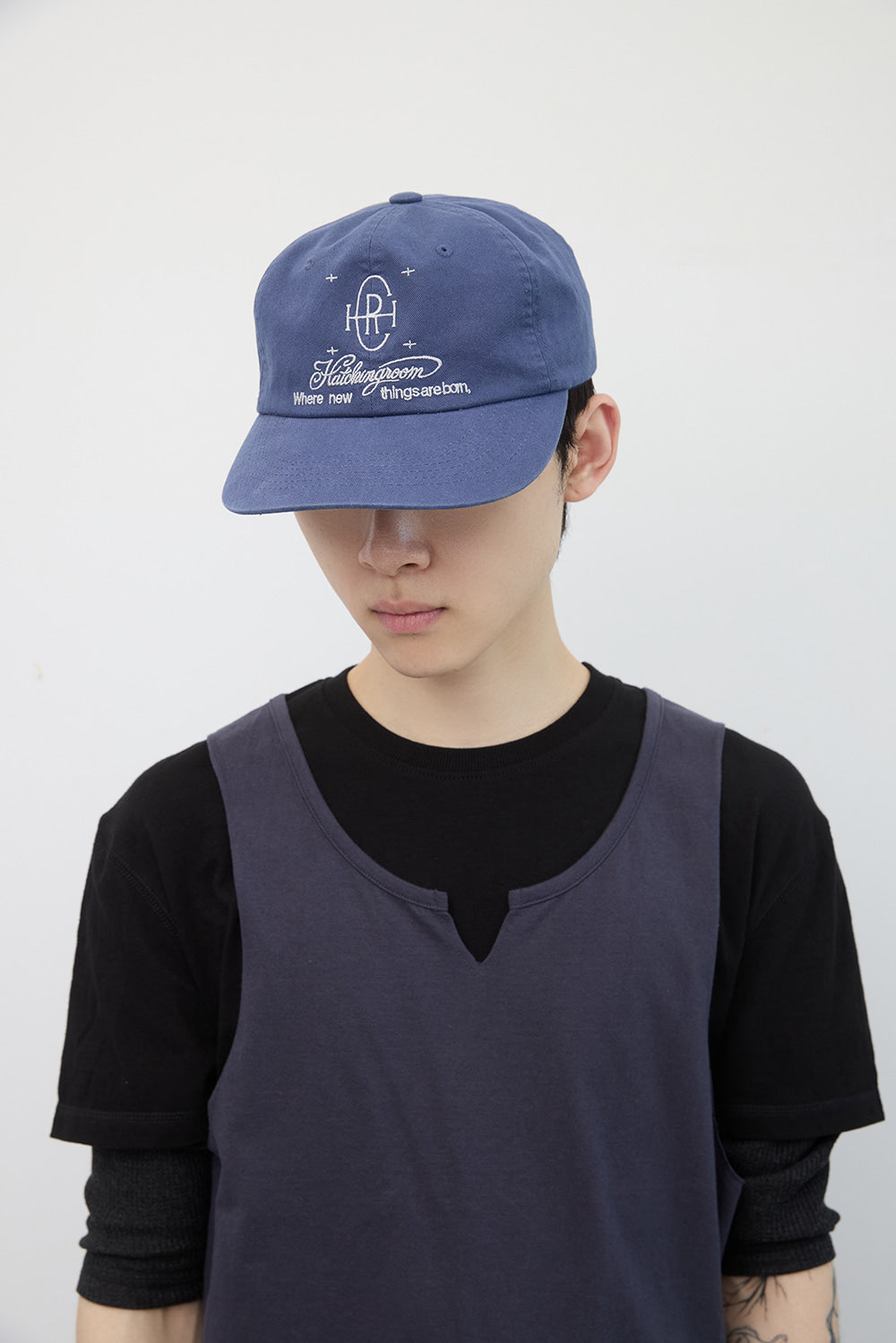 Hatchingroom - Logo Cap Washed French (Blue) product image 9 | TRAB K-Fashion Australia