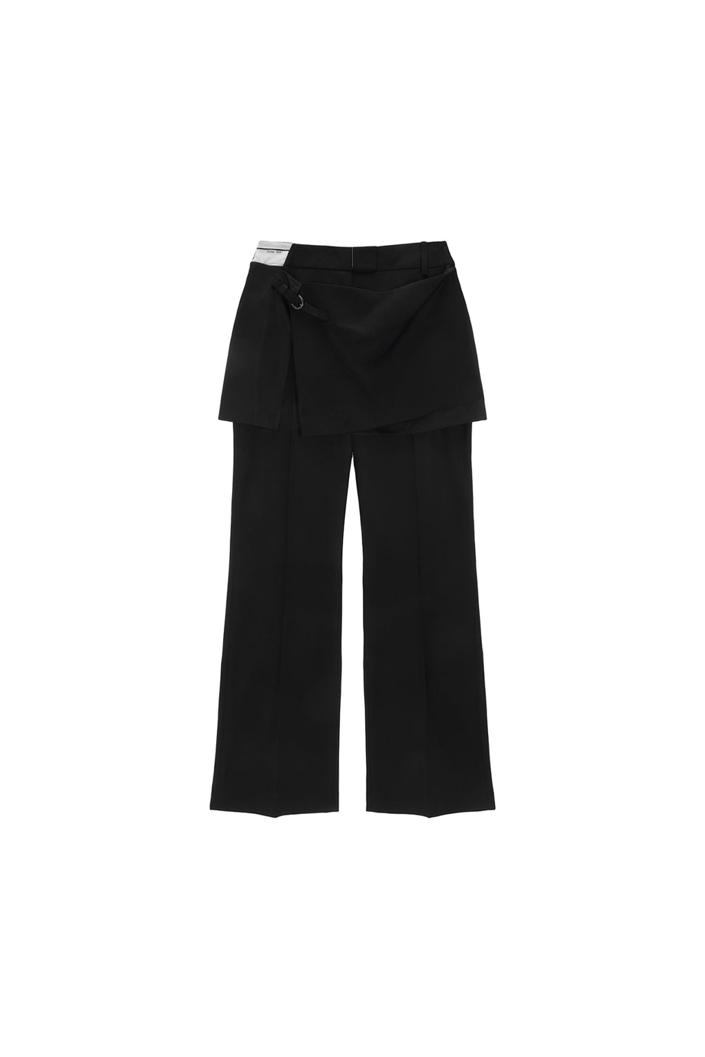 Matin Kim - Slit Point Skirt Trouser (Black) product image 1 | TRAB K-Fashion Australia