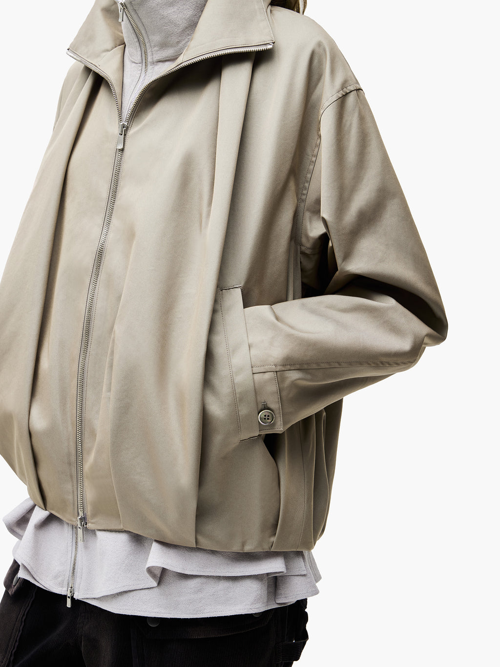 Jiyong Kim - Shawl Collar Jacket (Beige) product image 6 | TRAB K-Fashion Australia