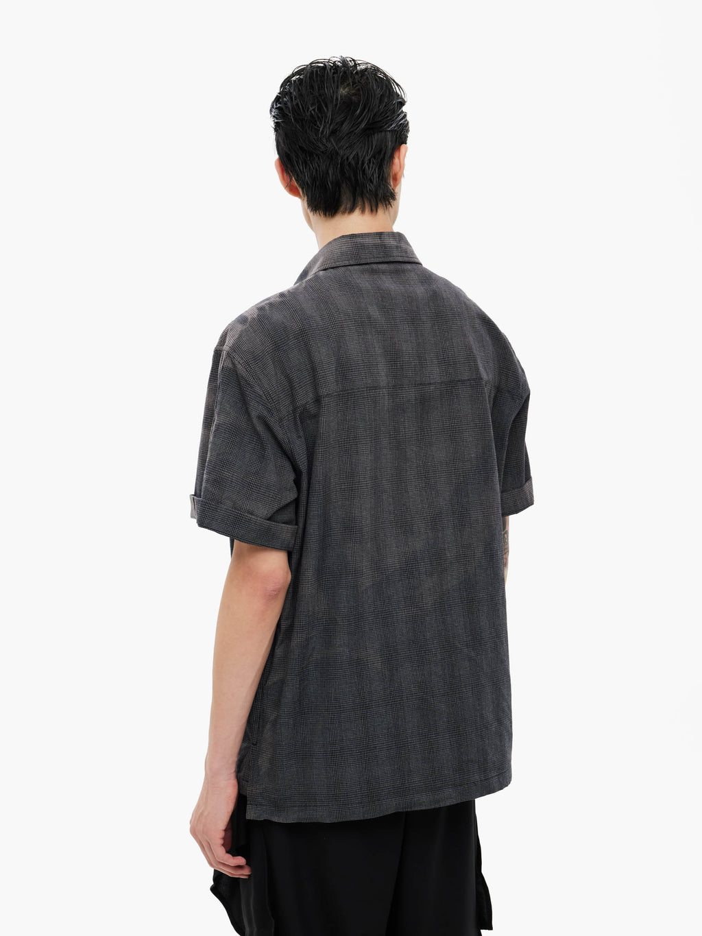 Jiyong Kim - Sun-Bleached Work Shirt (Black) product image 6 | TRAB K-Fashion Australia
