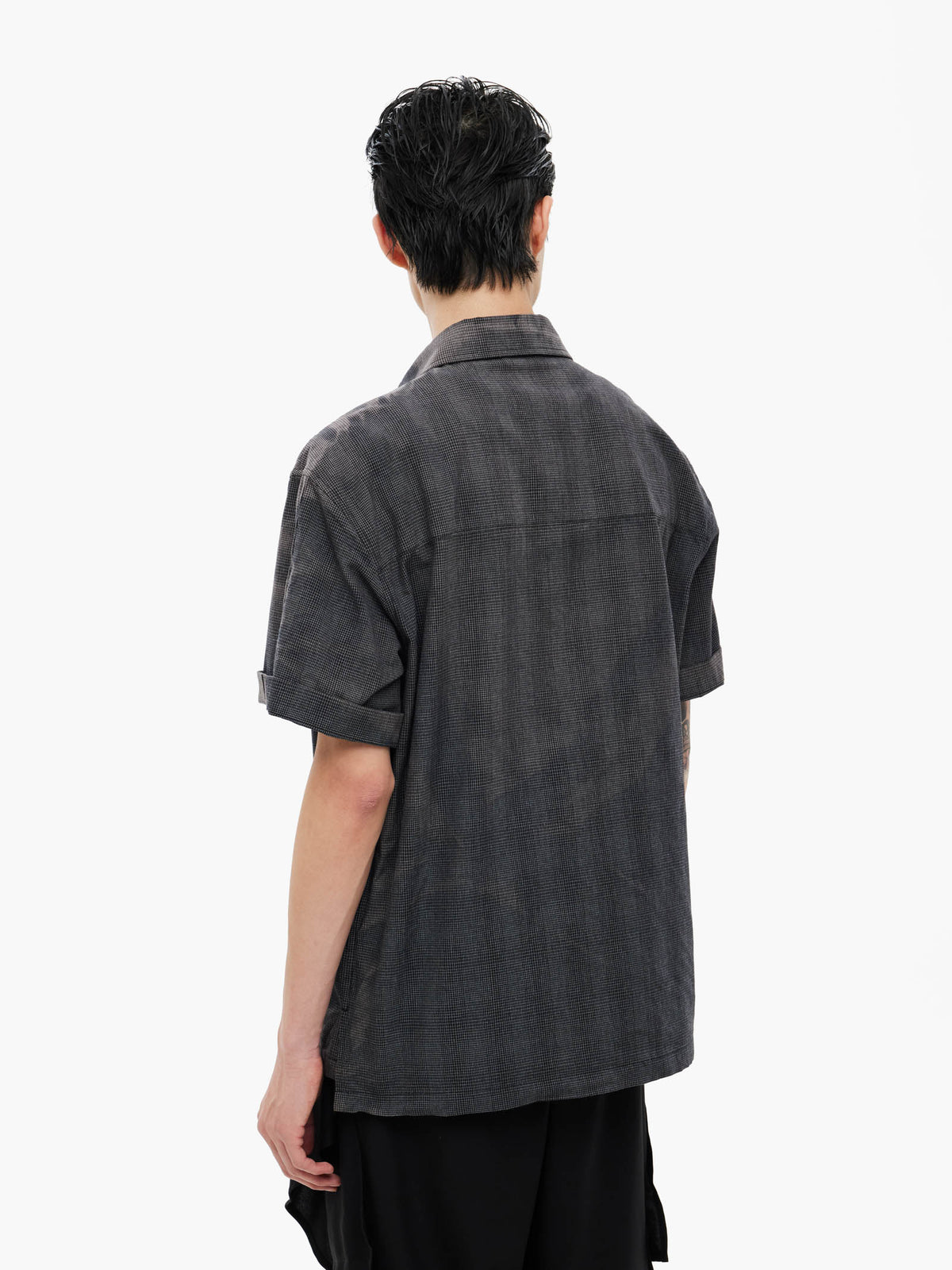Jiyong Kim - Sun-Bleached Work Shirt (Black) product image 6 | TRAB K-Fashion Australia