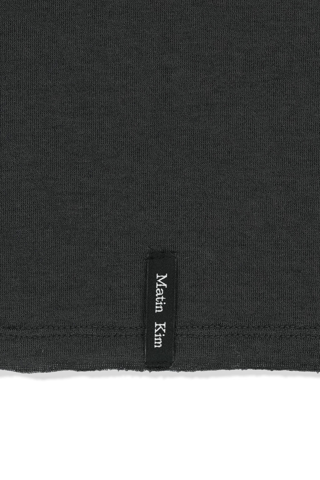 Matin Kim - Raw Cut High Neck Top (Charcoal) product image 5 | TRAB K-Fashion Australia