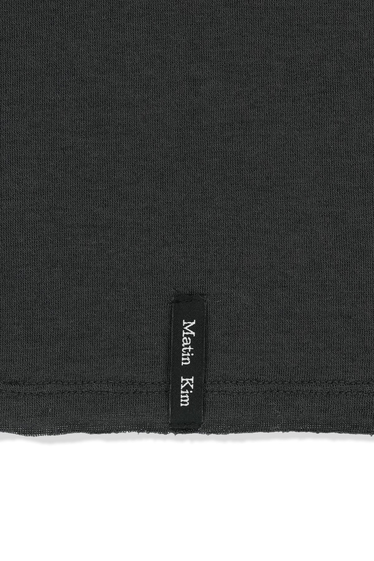 Matin Kim - Raw Cut High Neck Top (Charcoal) product image 5 | TRAB K-Fashion Australia