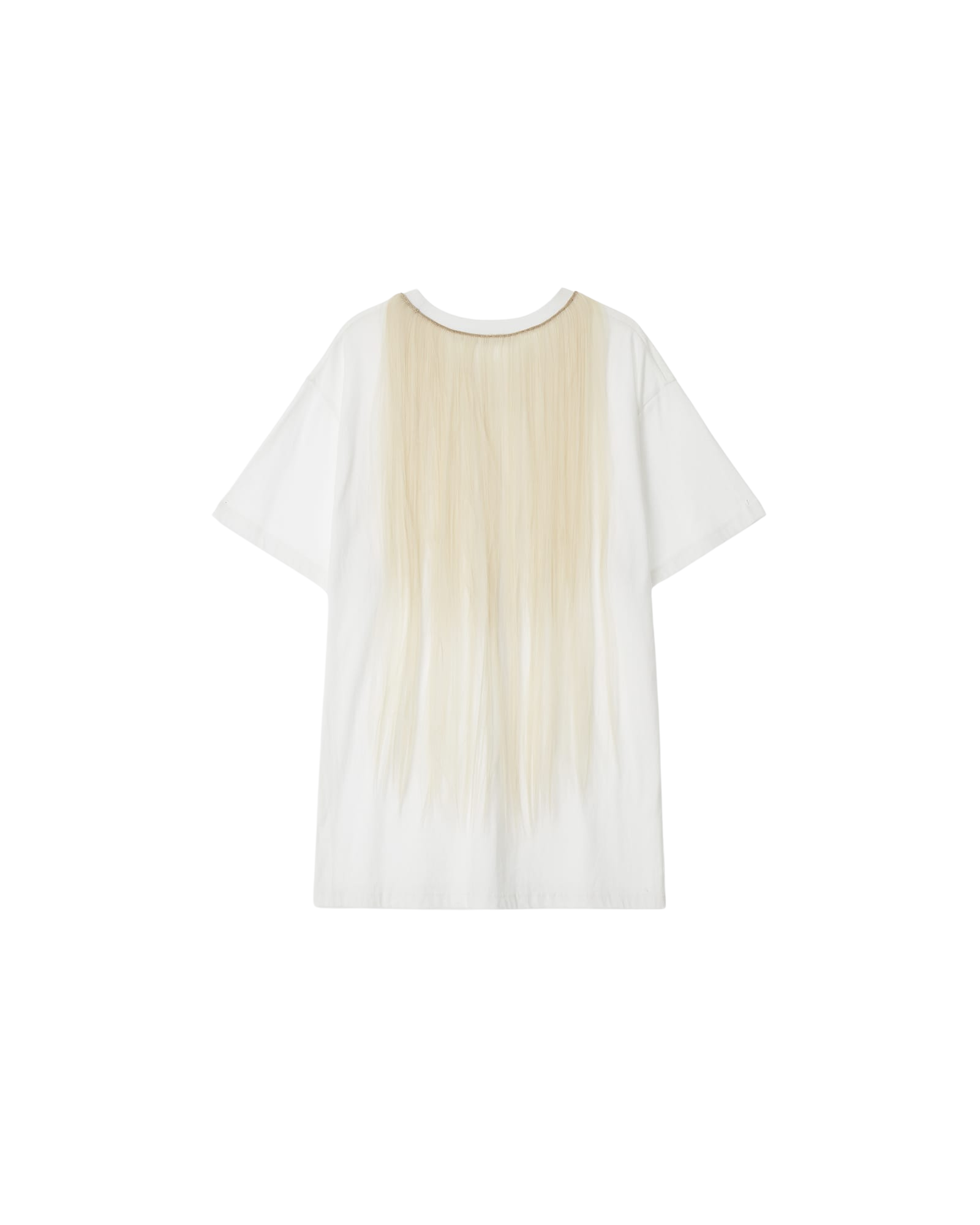 Kimhe Kim - Hair Embellished T-Shirt (White) product image 4 | TRAB K-Fashion Australia