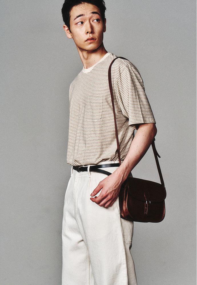 Art if acts - Washed Stripe Pocket S/S Tee (Dove) product image 6 | TRAB K-Fashion Australia