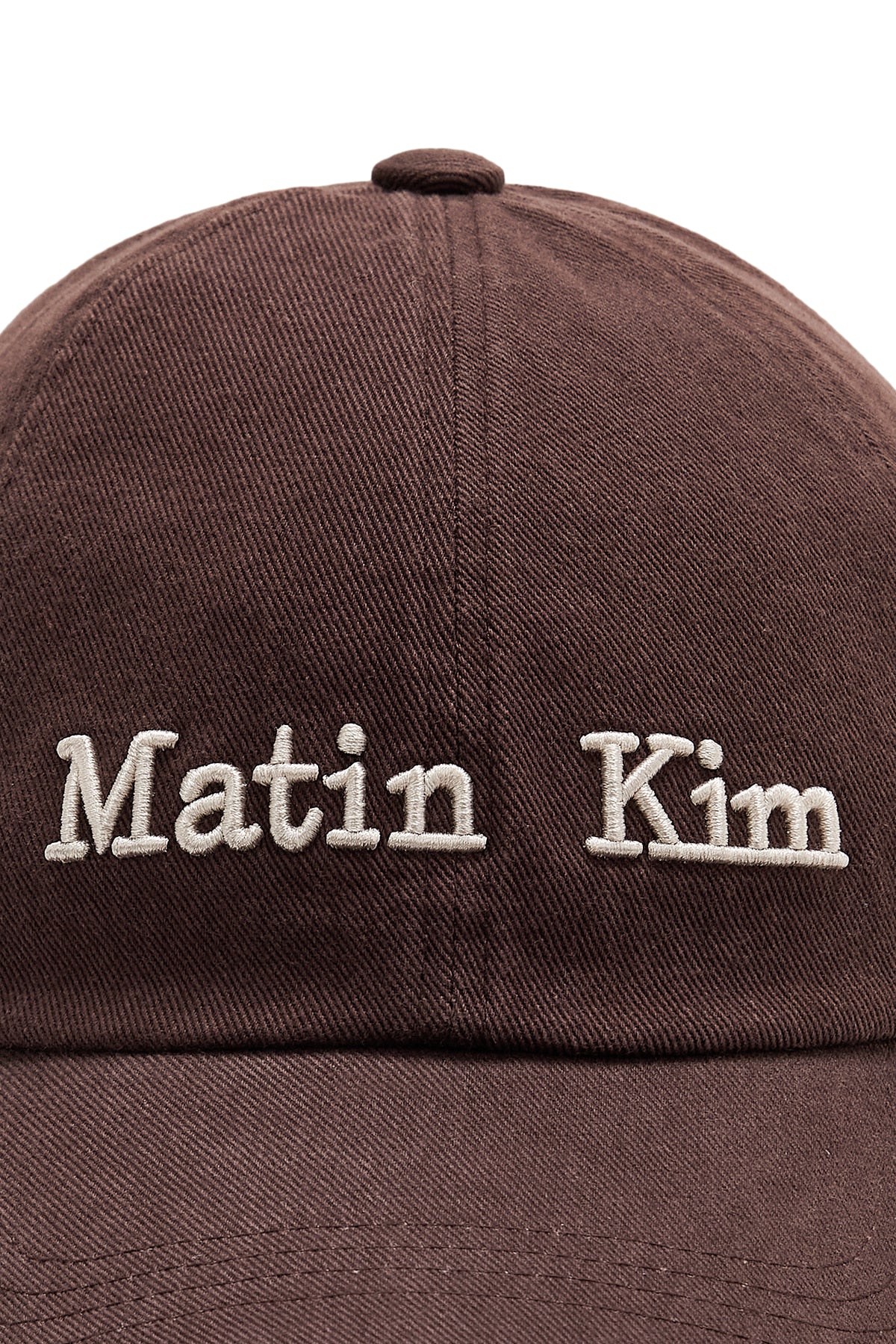 Matin Kim - Matin Dusty Classic Logo Ball Cap (Brown) product image 4 | TRAB K-Fashion Australia