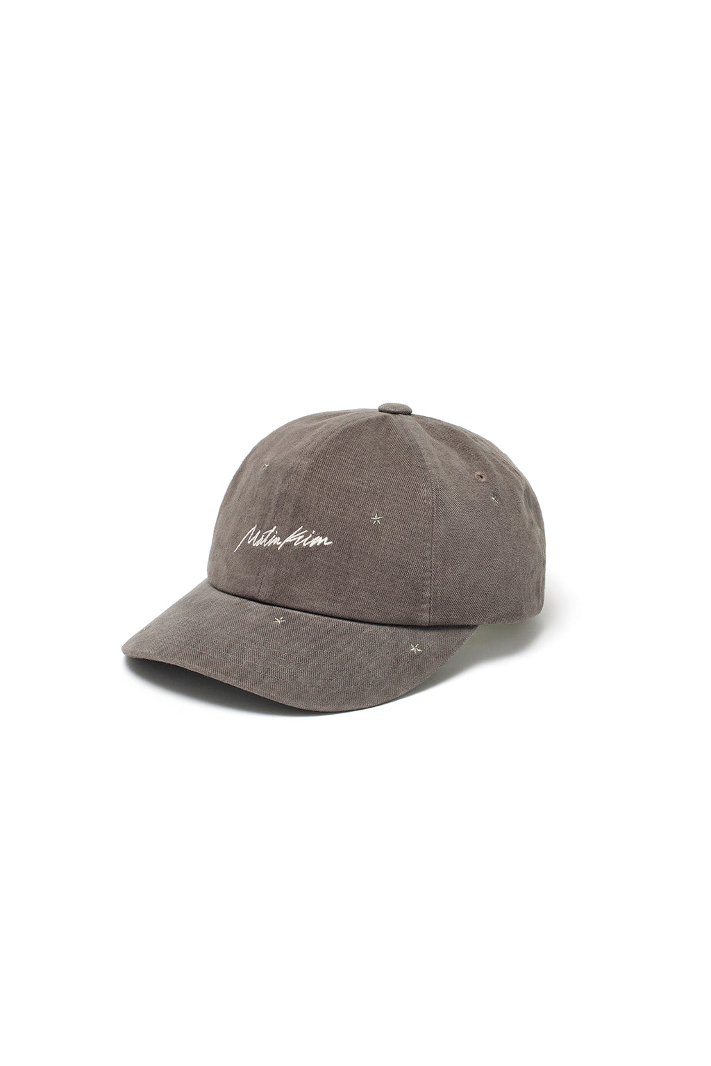 Matin Kim - Cursive Star Embroidery Ball Cap (Dark Grey) product image 5 | TRAB K-Fashion Australia