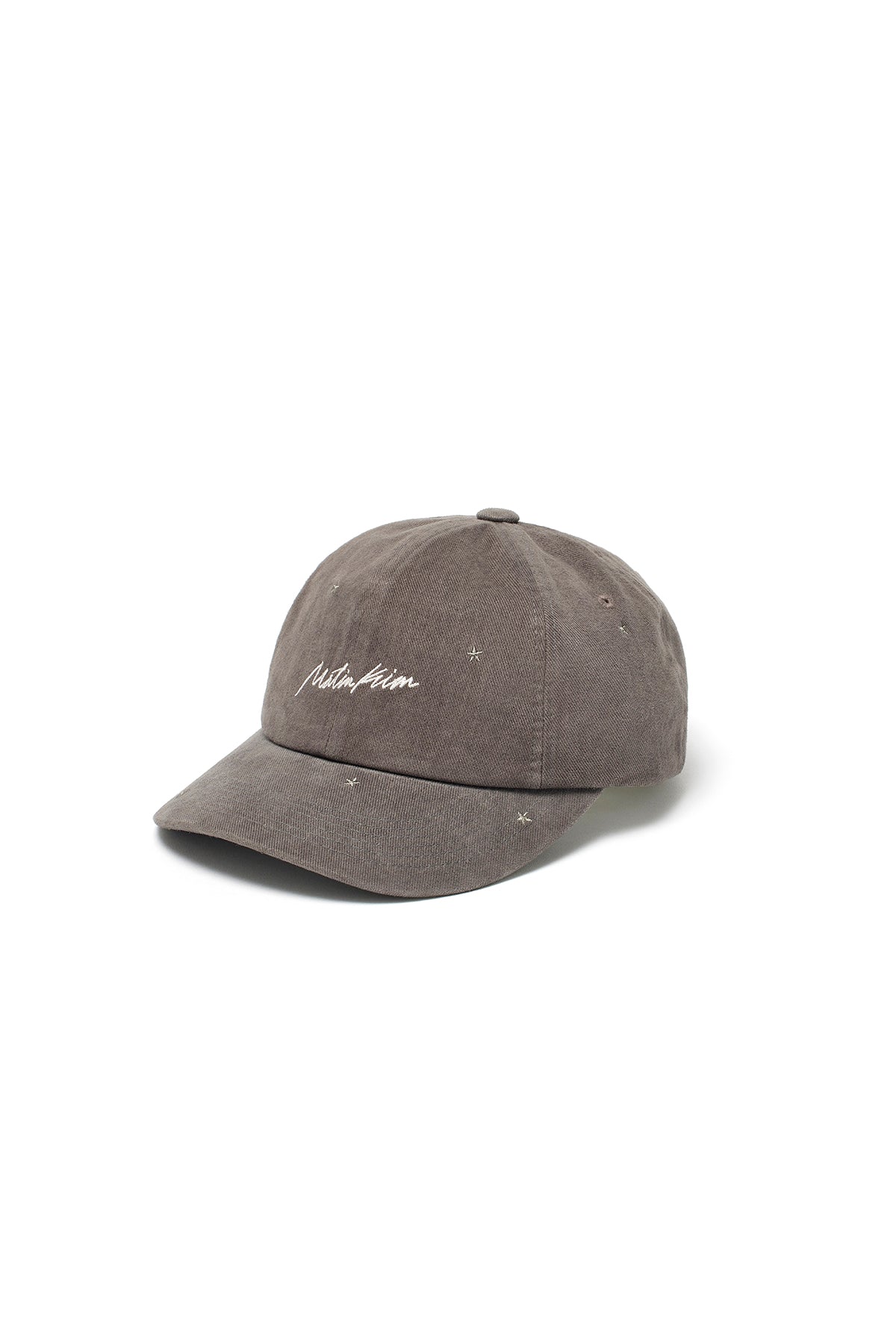 Matin Kim - Cursive Star Embroidery Ball Cap (Dark Grey) product image 5 | TRAB K-Fashion Australia