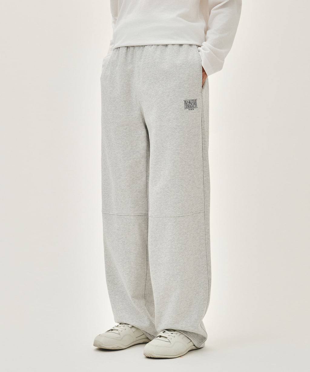 Marithe & Francois Girbaud - Classic Logo Sweat Pants (Light Heather Gray) product image 1 | TRAB K-Fashion Australia