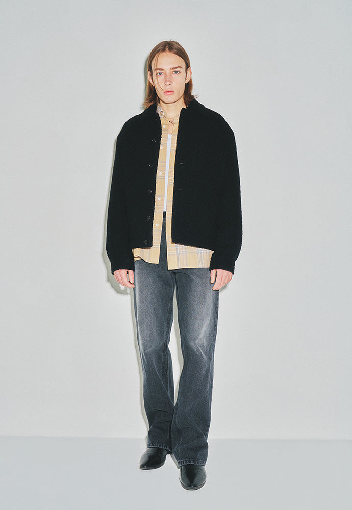Tonywack - Brushed Wool Patch Pocket Blouson (Black) product image 1 | TRAB K-Fashion Australia