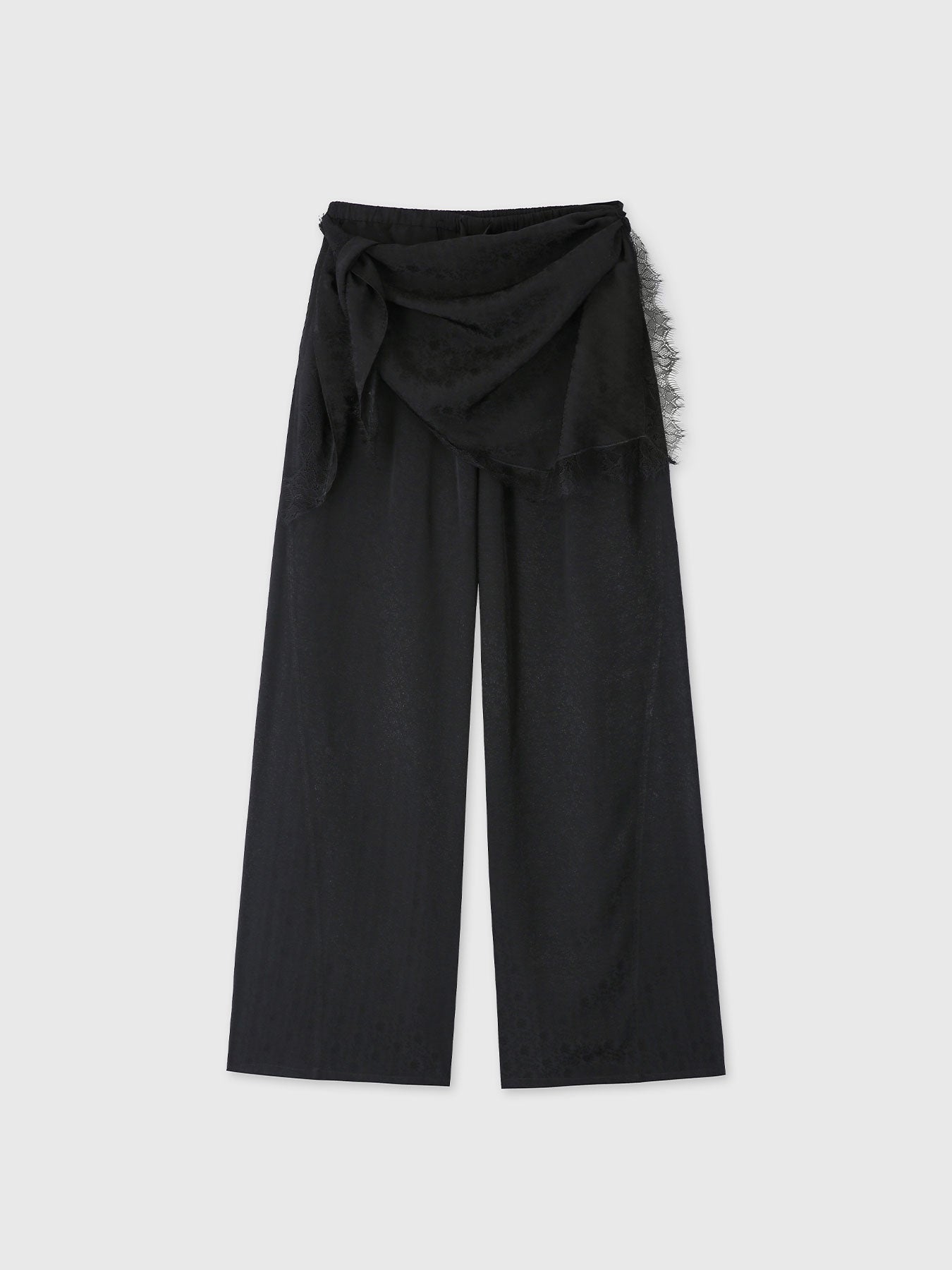 Tonywack - Jacquard Wrap Loose Fit Pants (Black) product image 10 | TRAB K-Fashion Australia
