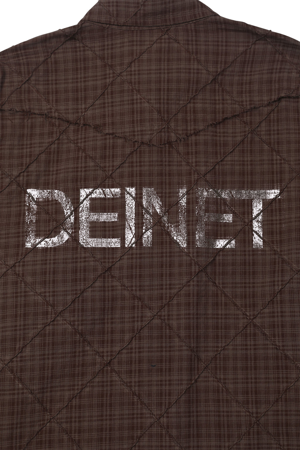 Deinet - Double Checkered Overfit Shirt (Brown) product image 16 | TRAB K-Fashion Australia
