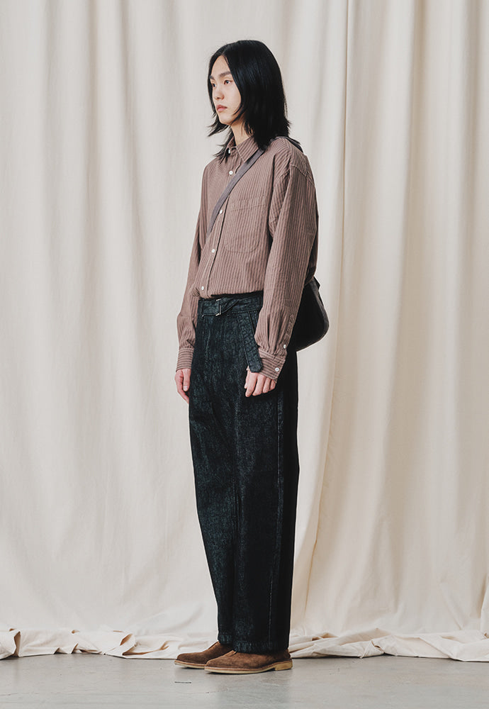 Art if acts - Belted Wide Denim Pants (Washed Black) product image 4 | TRAB K-Fashion Australia