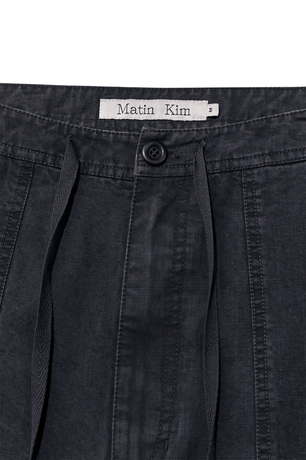 Matin Kim - Patch Point Washed Cotton Pants (Charcoal) product image 3 | TRAB K-Fashion Australia