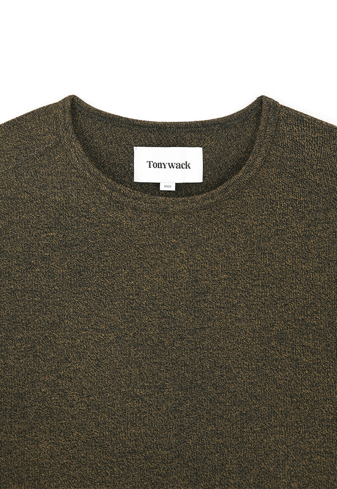 Tonywack - Twist-Melange Long Sleeve Knit (Melange Loden) product image 9 | TRAB K-Fashion Australia
