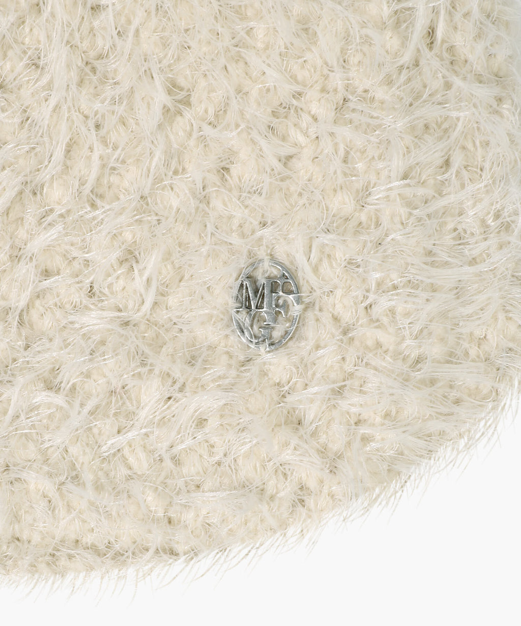 Marithe & Francois Girbaud - Circle Logo Mini Knit Bag (Cream) product image 3 | TRAB K-Fashion Australia