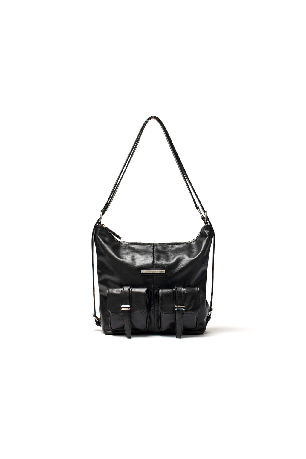 Matin Kim - Double Pocket Two Way Bag (Black) product image 1 | TRAB K-Fashion Australia