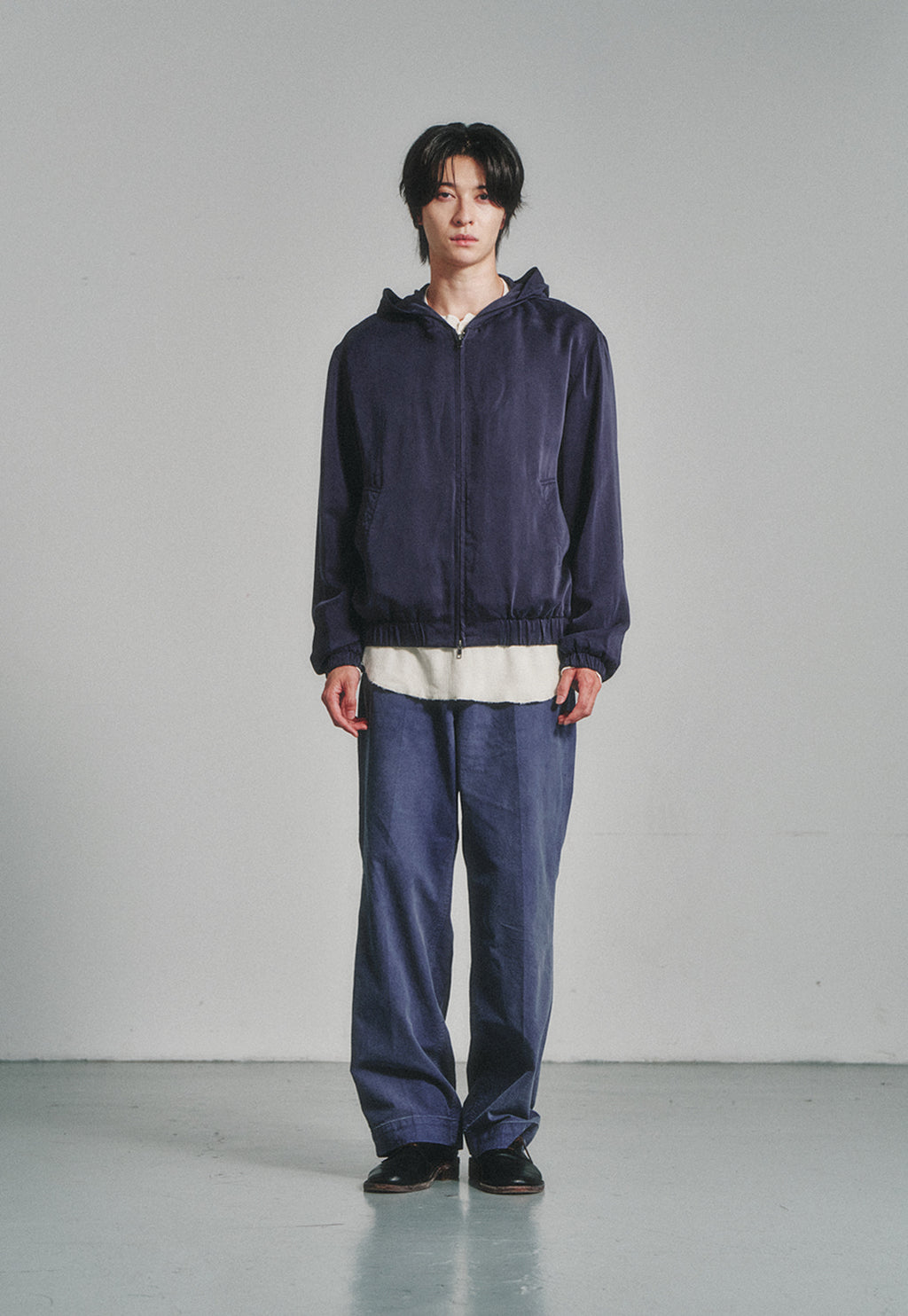 Art if acts - Cupra Hoodie Zip-up (Deep Navy) product image 2 | TRAB K-Fashion Australia