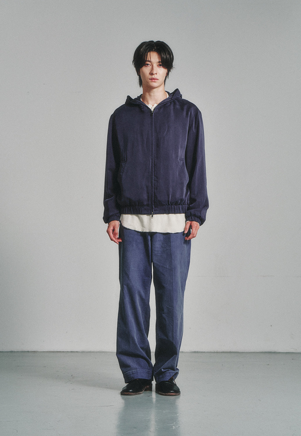 Art if acts - Cupra Hoodie Zip-up (Deep Navy) product image 2 | TRAB K-Fashion Australia