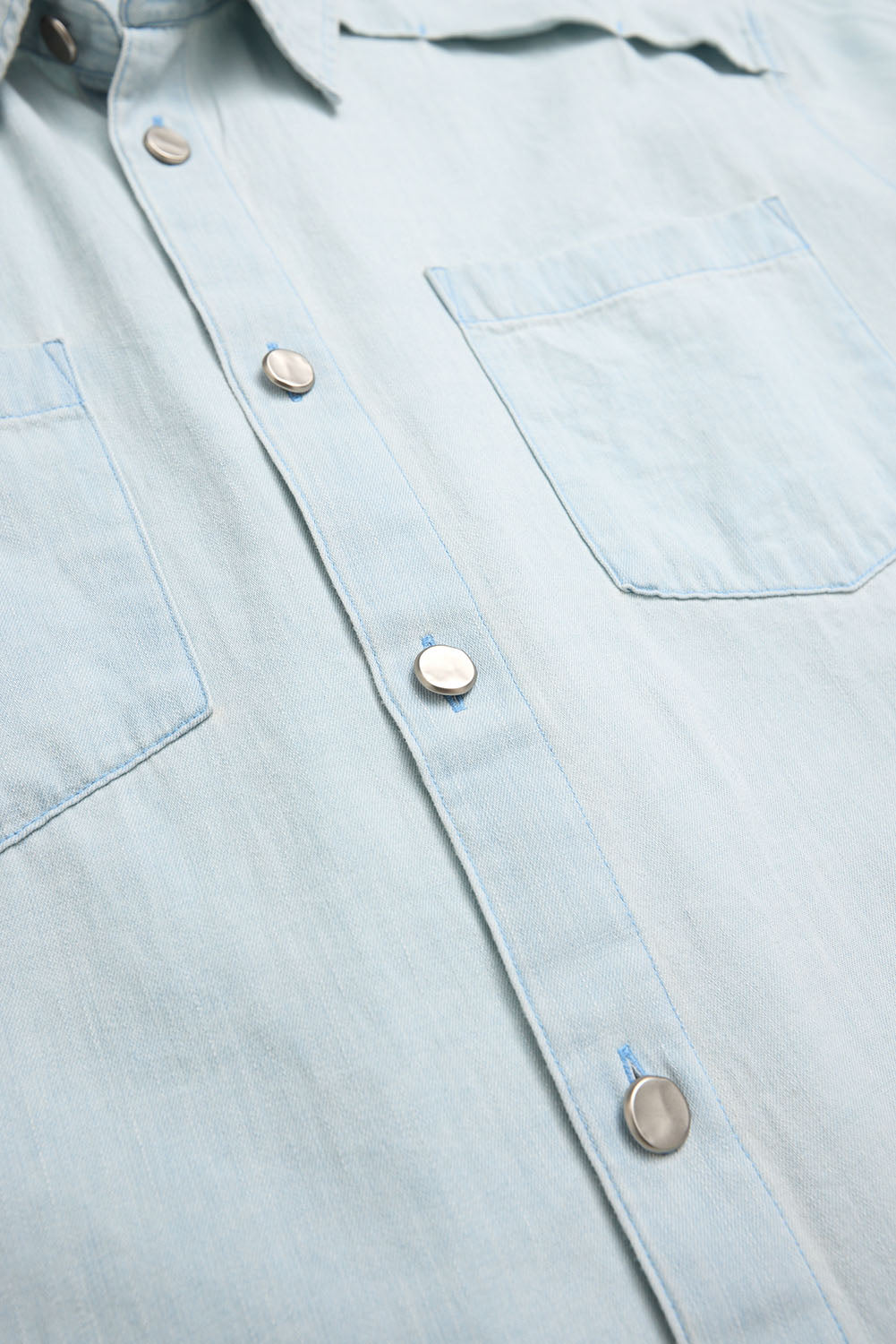 Hatchingroom - Vented Shirt Denim Washed (Blue) product image 4 | TRAB K-Fashion Australia