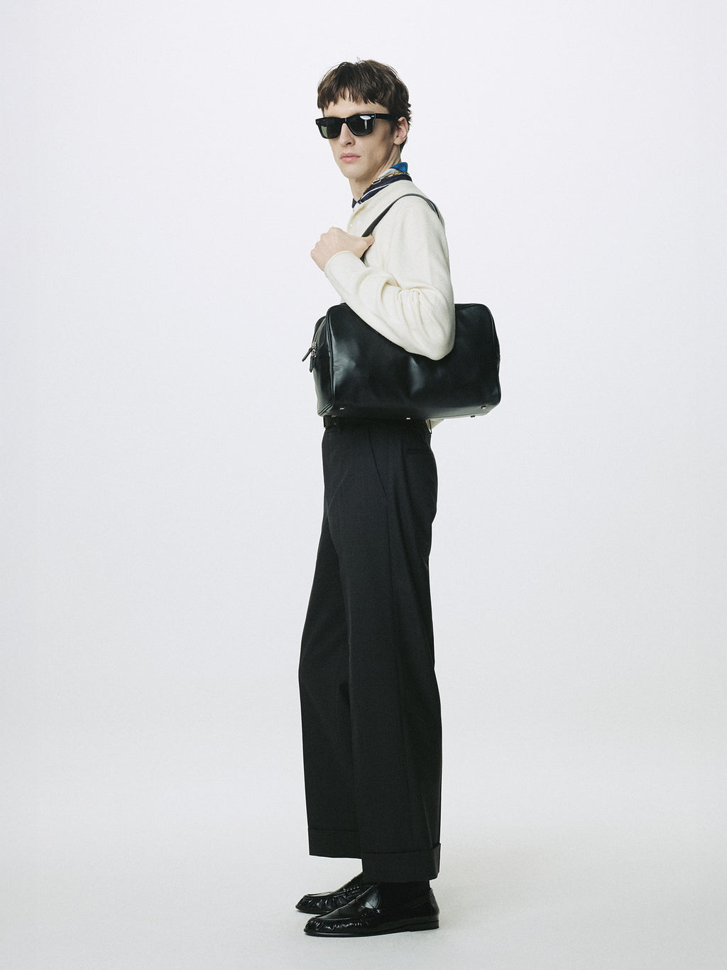 Tonywack - Wool Cuffed Trousers (Charcoal) product image 2 | TRAB K-Fashion Australia