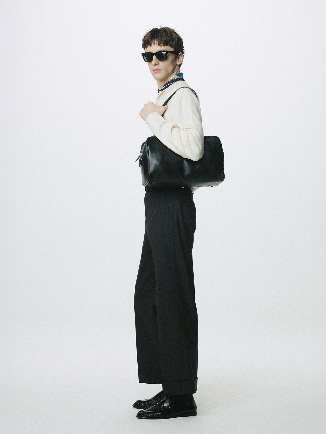 Tonywack - Wool Cuffed Trousers (Charcoal) product image 2 | TRAB K-Fashion Australia