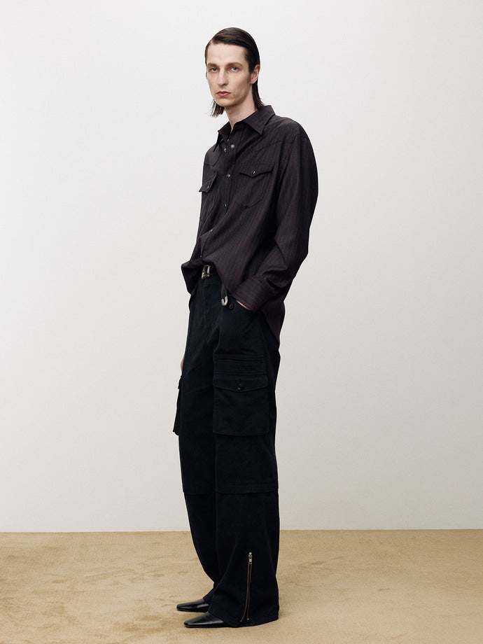Tonywack - Garment-Washed Utility Cargo Pants (Faded Navy) product image 5 | TRAB K-Fashion Australia