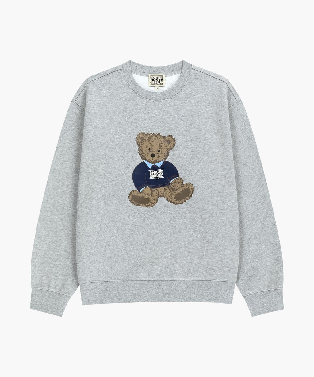 Marithe & Francois Girbaud - Doodle Bear Sweatshirt (Heather Gray) product image 6 | TRAB K-Fashion Australia