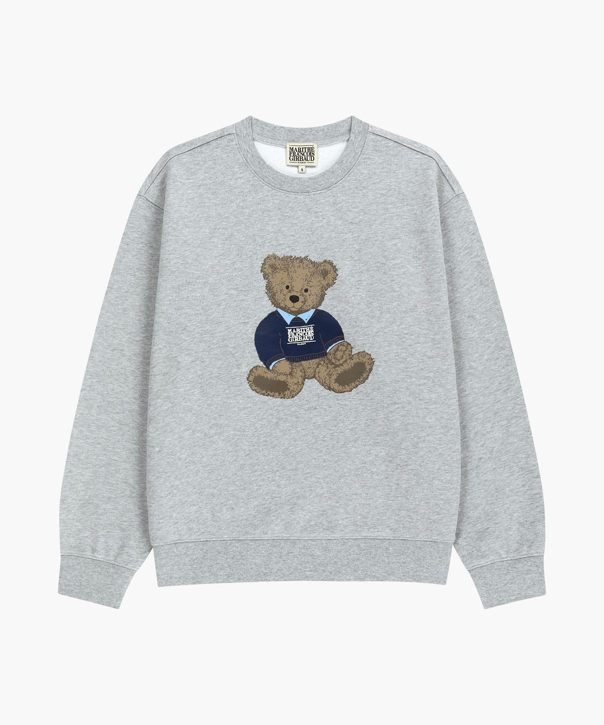 Marithe & Francois Girbaud - Doodle Bear Sweatshirt (Heather Gray) product image 6 | TRAB K-Fashion Australia