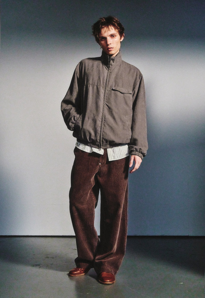 Art if acts - Washed One Pocket Blouson (Wood Grey) product image 6 | TRAB K-Fashion Australia