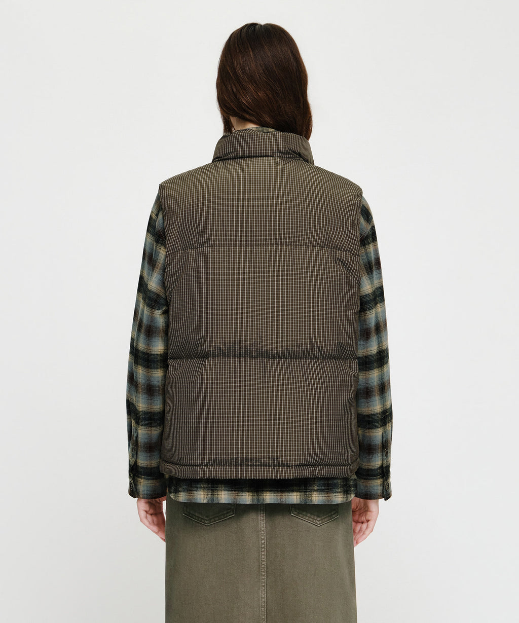 Marithe & Francois Girbaud - High Neck Down Vest (Check) product image 3 | TRAB K-Fashion Australia