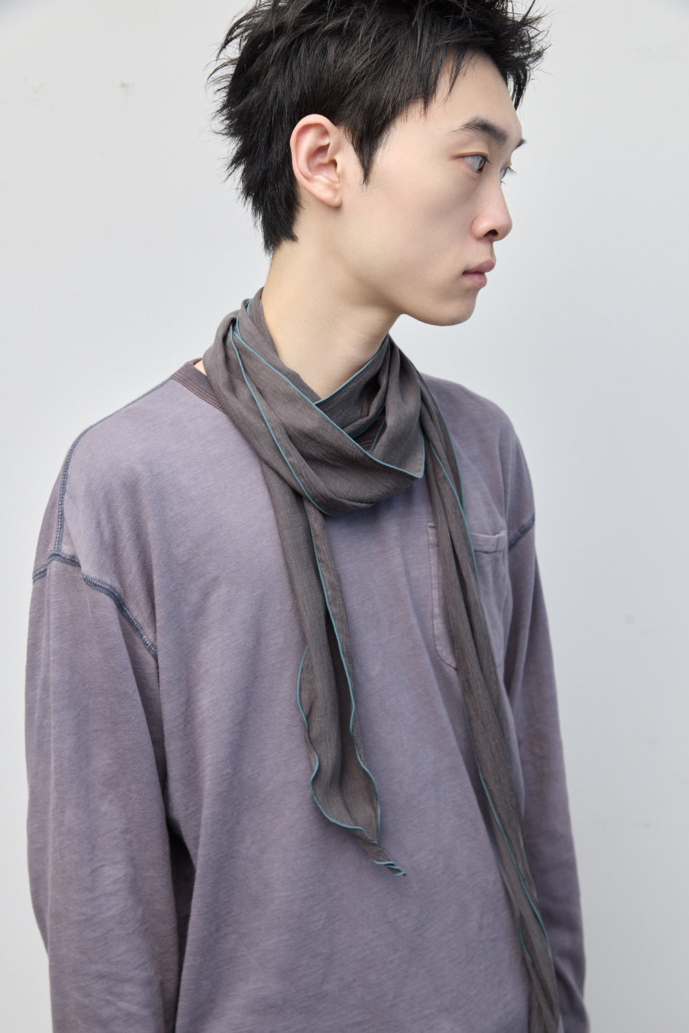 Hatchingroom - Crinkle Scarf (Graphite) product image 5 | TRAB K-Fashion Australia